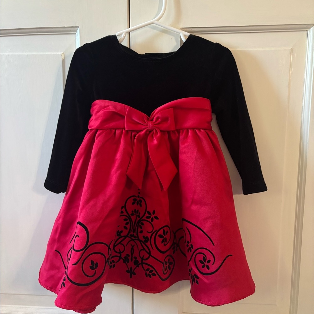 Rare Editions Elegant Black and Red Dress